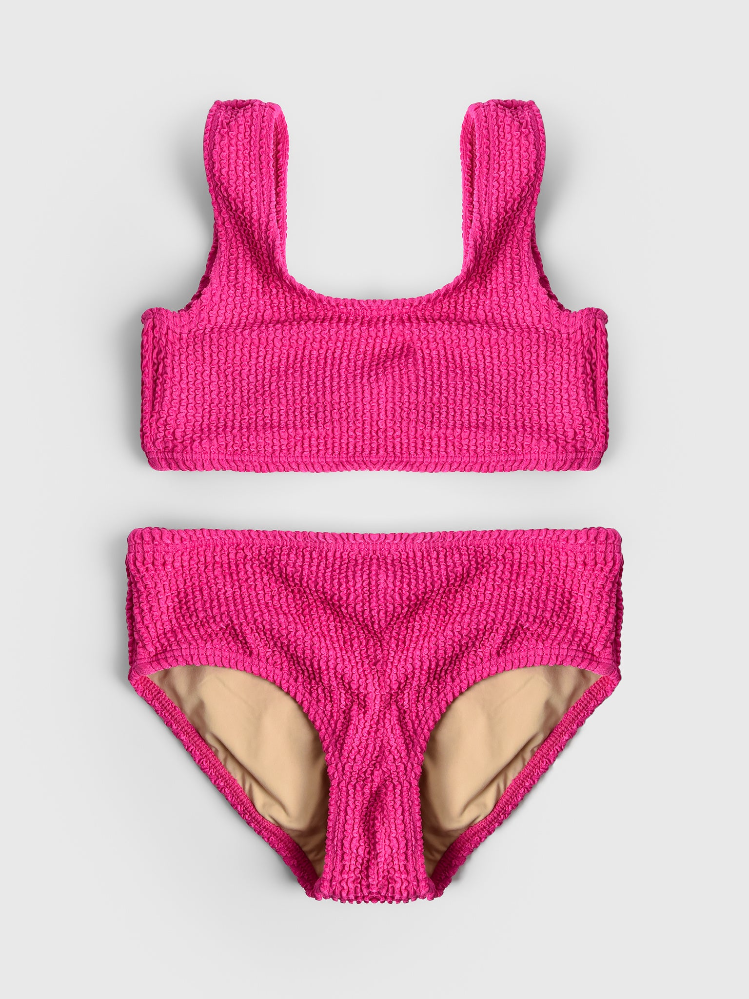 Shade Critters Girls' Crinkle Bikini Set - Saint Bernard