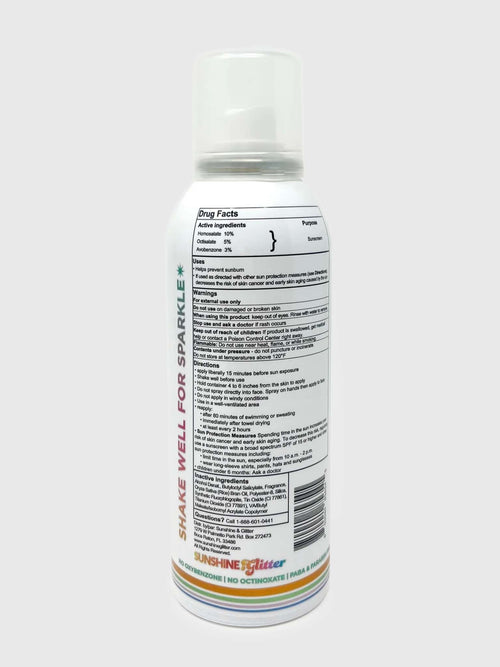 Sunshine + Glitter Sparkle Shimmer Sport Mist SPF 50