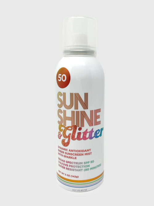 Sunshine + Glitter Sparkle Shimmer Sport Mist SPF 50