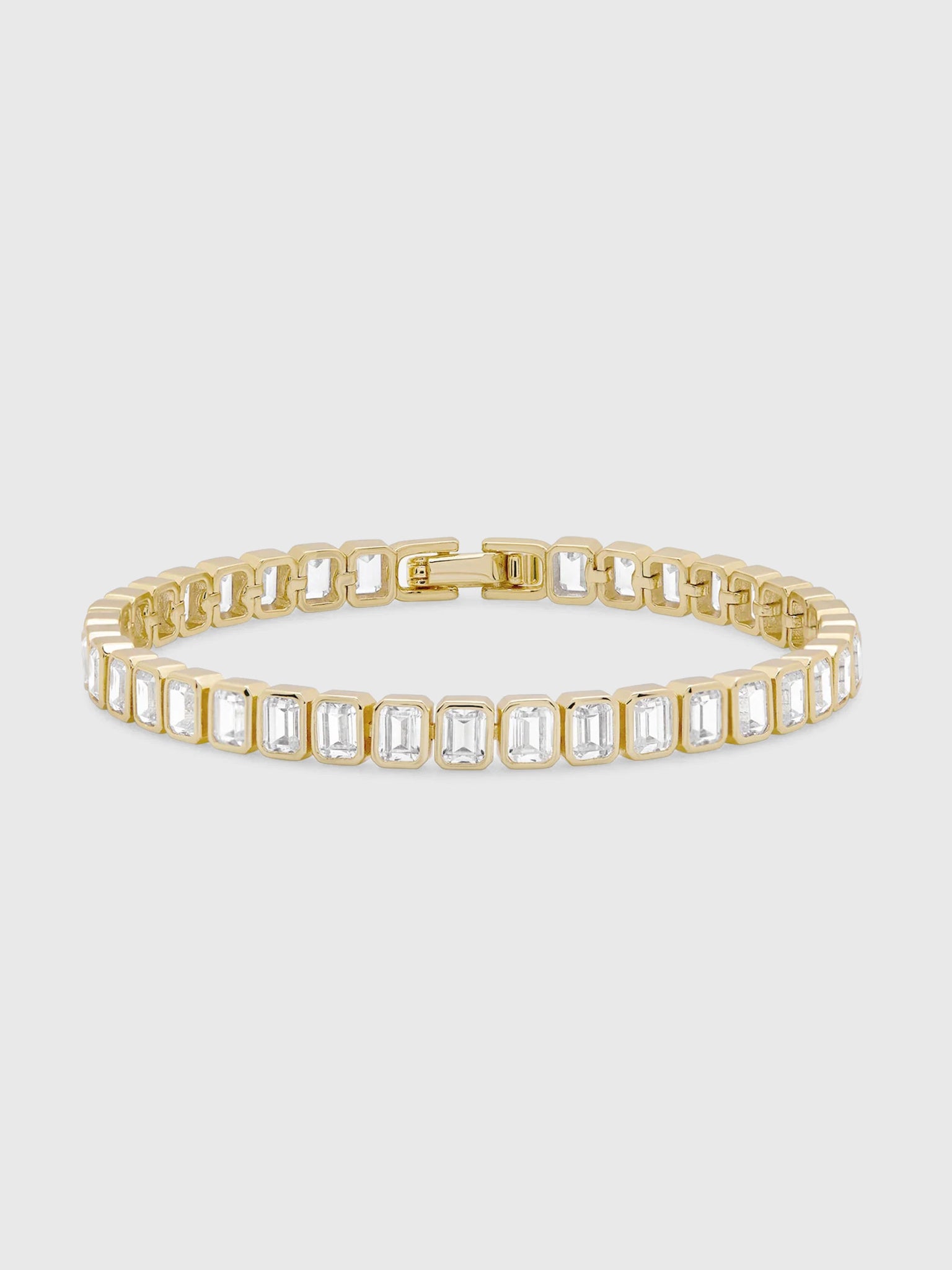 Shashi Emerald Cut Baguette Tennis Bracelet - Saint Bernard