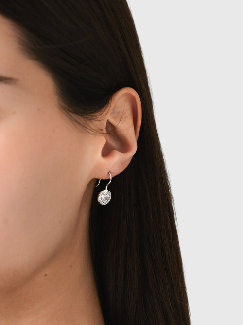 Shashi Bezel Drop Earrings