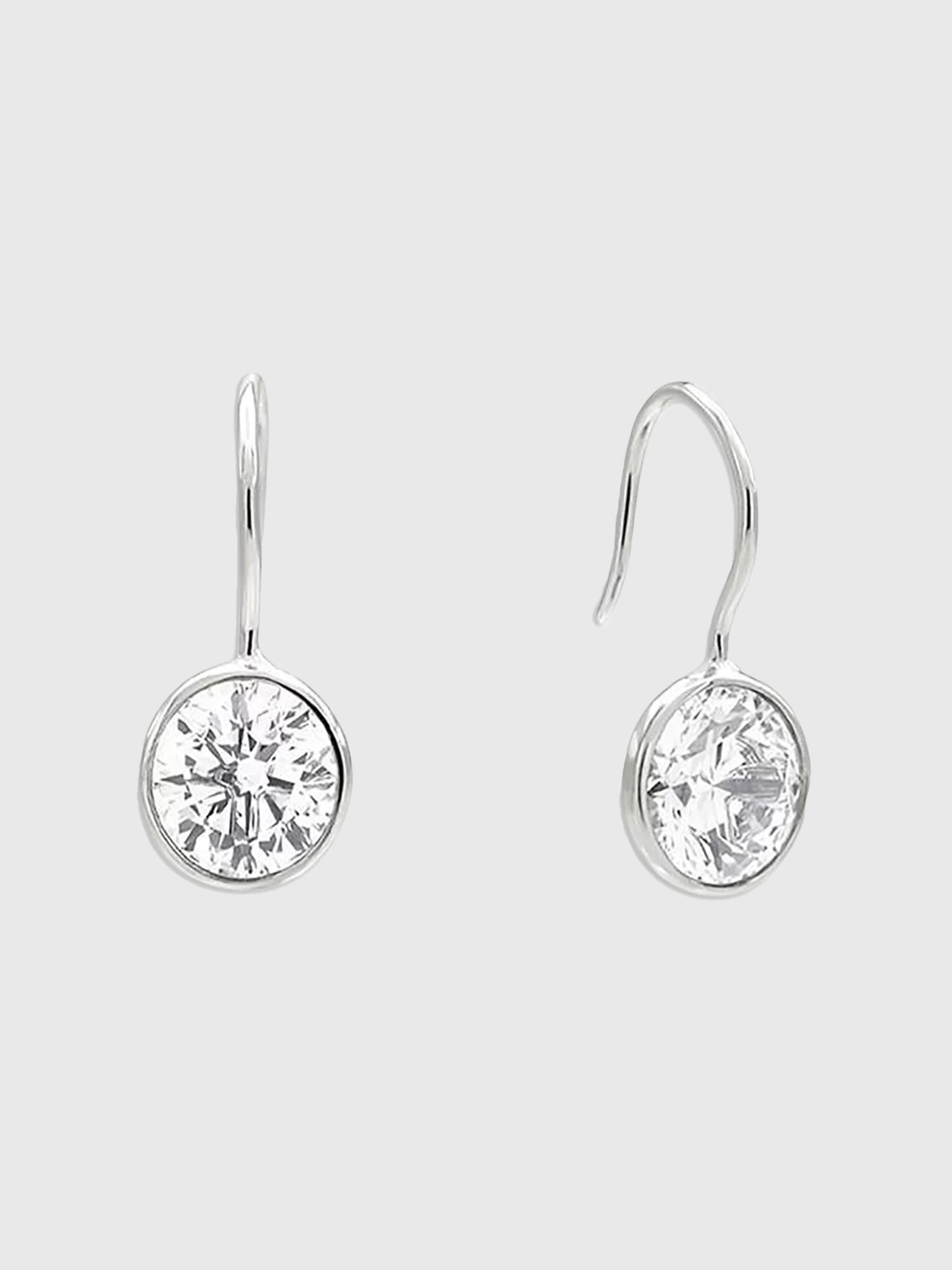 Shashi Bezel Drop Earrings - Saint Bernard
