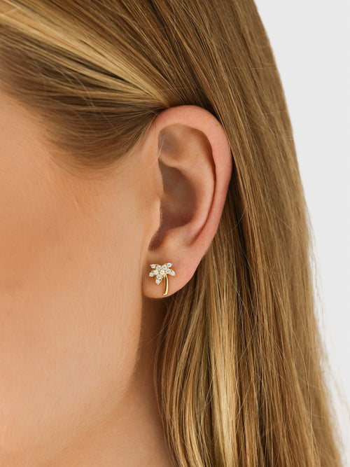 Shashi Bondi Pavé Stud Earrings