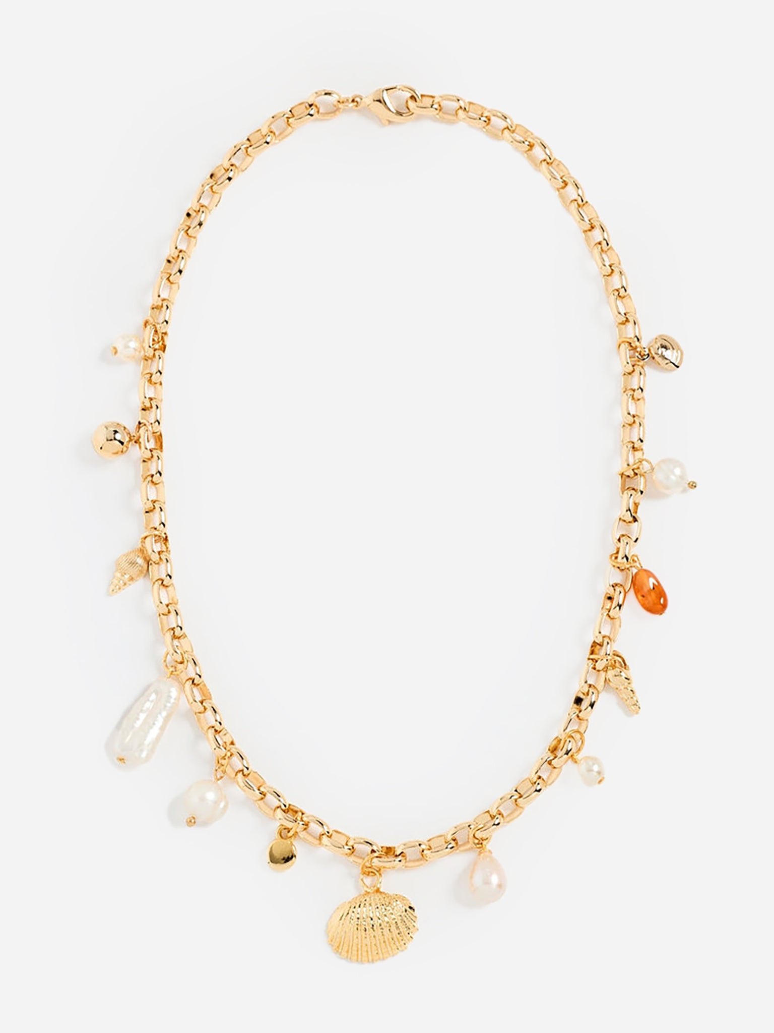 Shashi Chain Charm Necklace - Saint Bernard