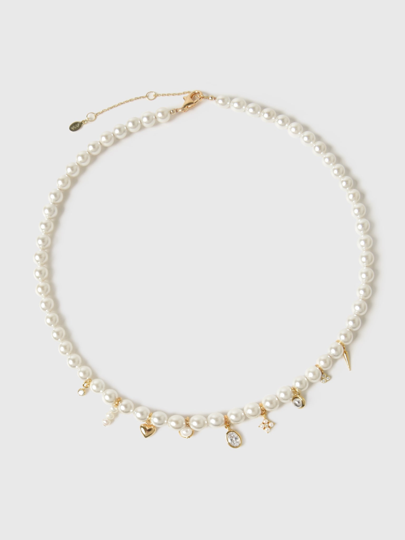 Shashi Stephanie's Charms Pearl Necklace - Saint Bernard