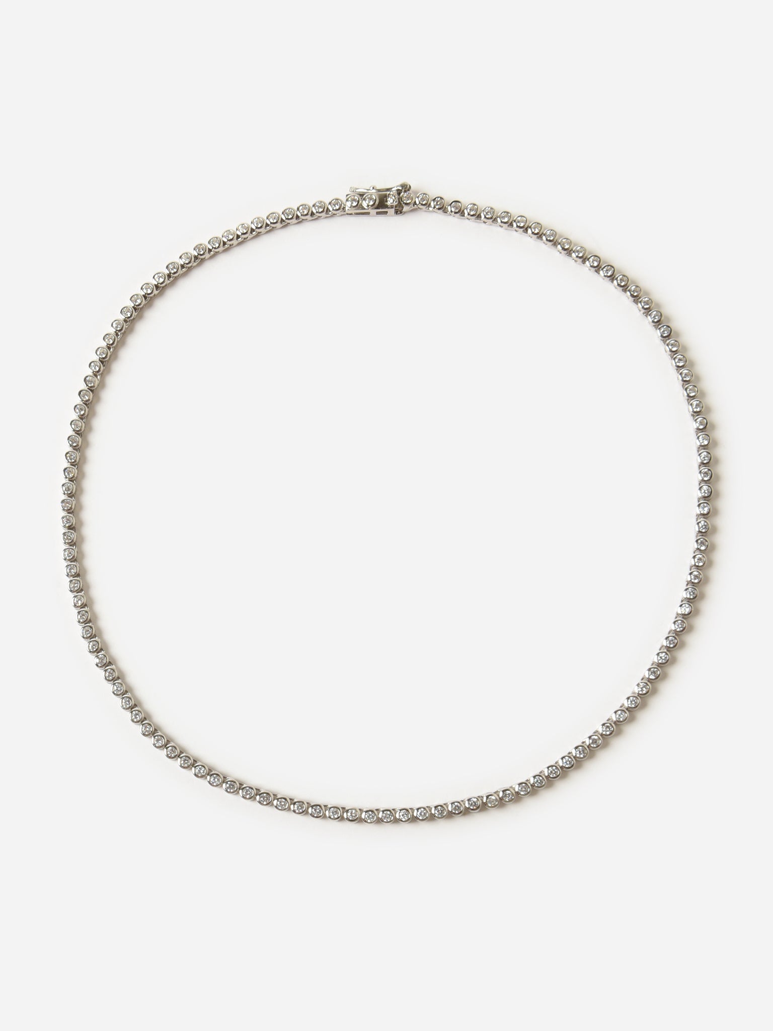Shashi Bezel Tennis Necklace - Saint Bernard