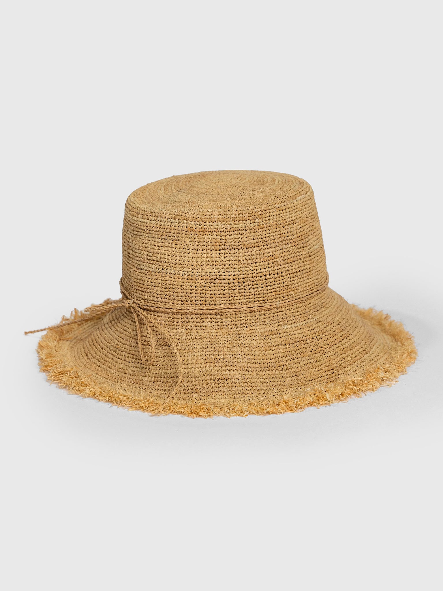 Hat Attack Women's Packable Raffia Bucket Hat - Saint Bernard