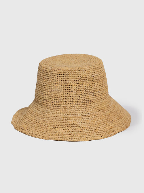 Hat Attack Women's Chic Crochet Bucket Hat - Saint Bernard