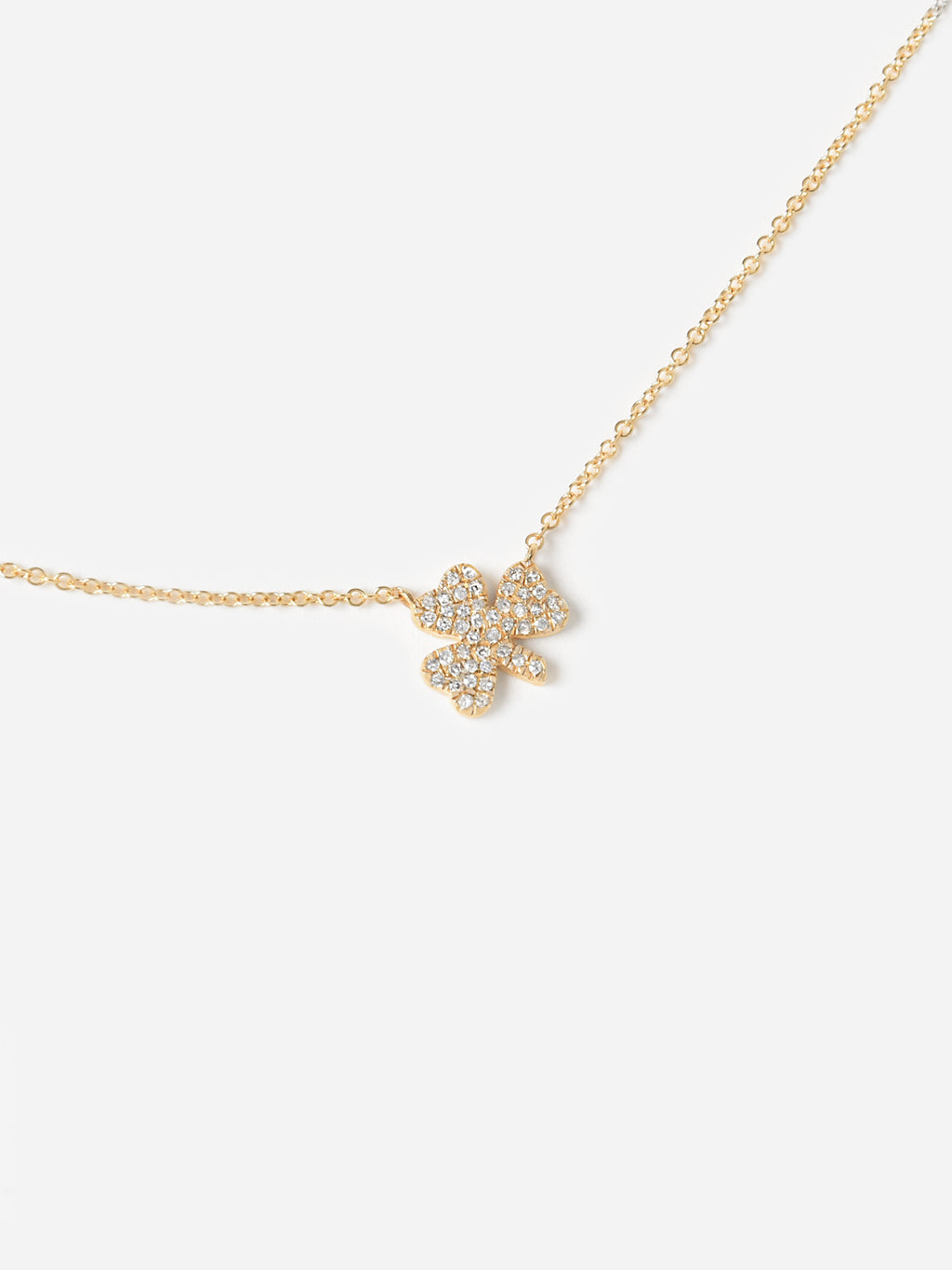 S. Bell Women's Diamond Shamrock Necklace - Saint Bernard