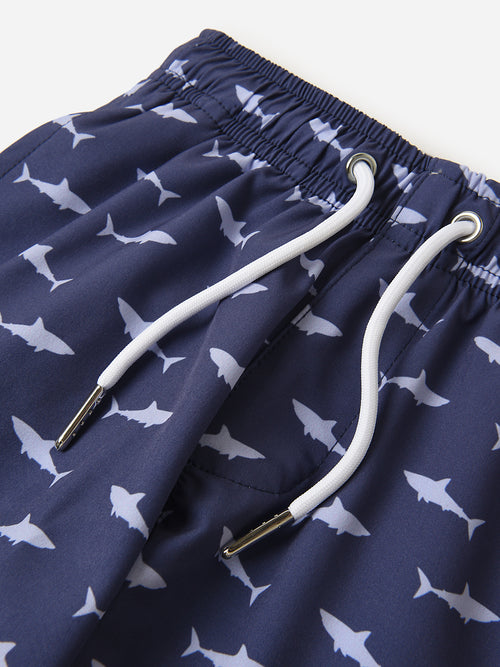 Bermies Boys' Shark Attack Swim Trunk