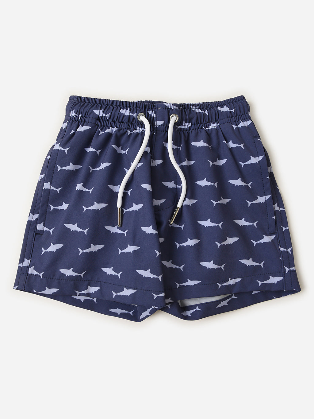 Bermies Boys' Shark Attack Swim Trunk - Saint Bernard