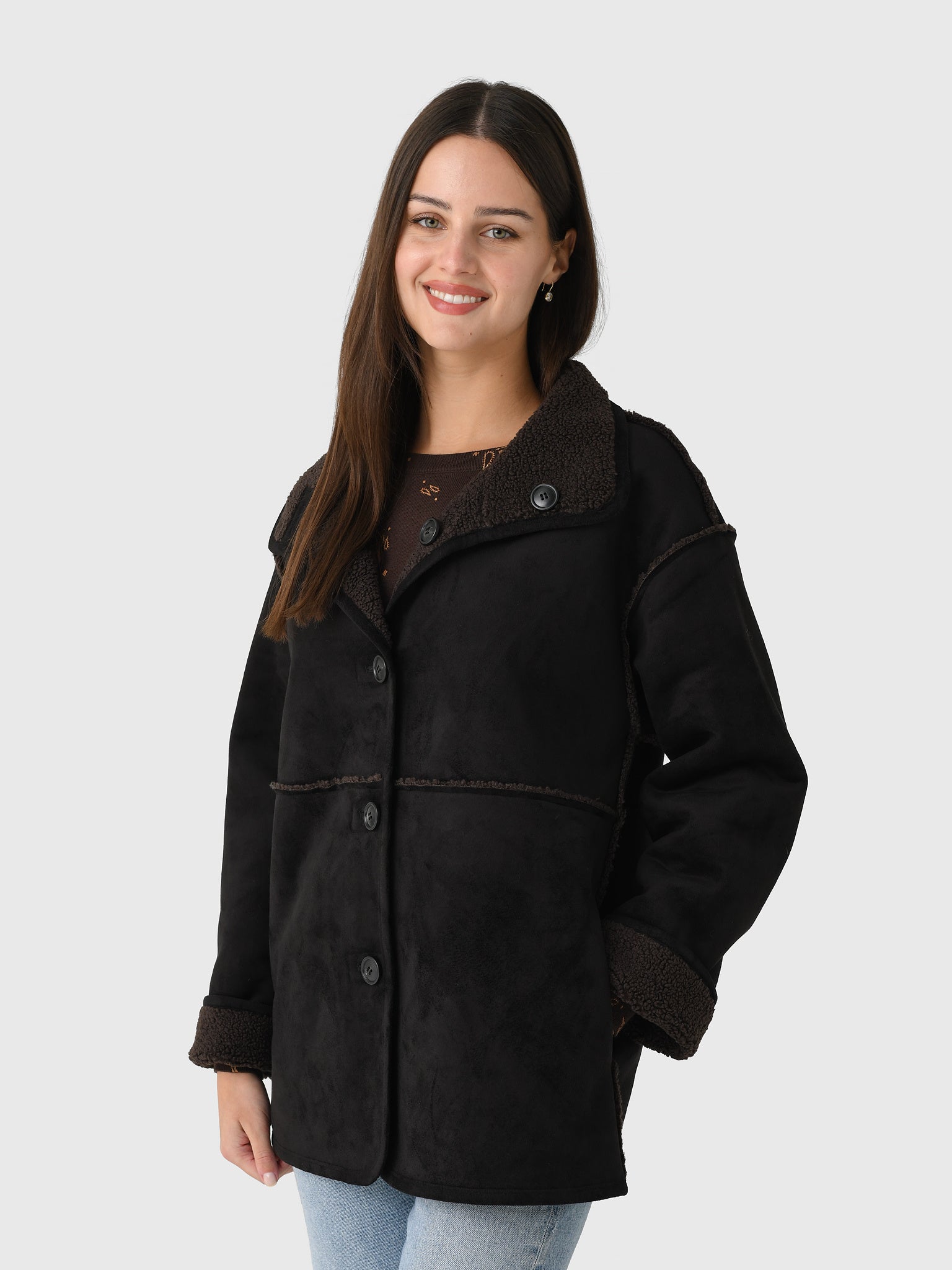 ジャケット・アウター schott Reversible Satin & Velour Jacket Velvet Women's Shona Sherpa Reversible Jacket – Saint Bernard
