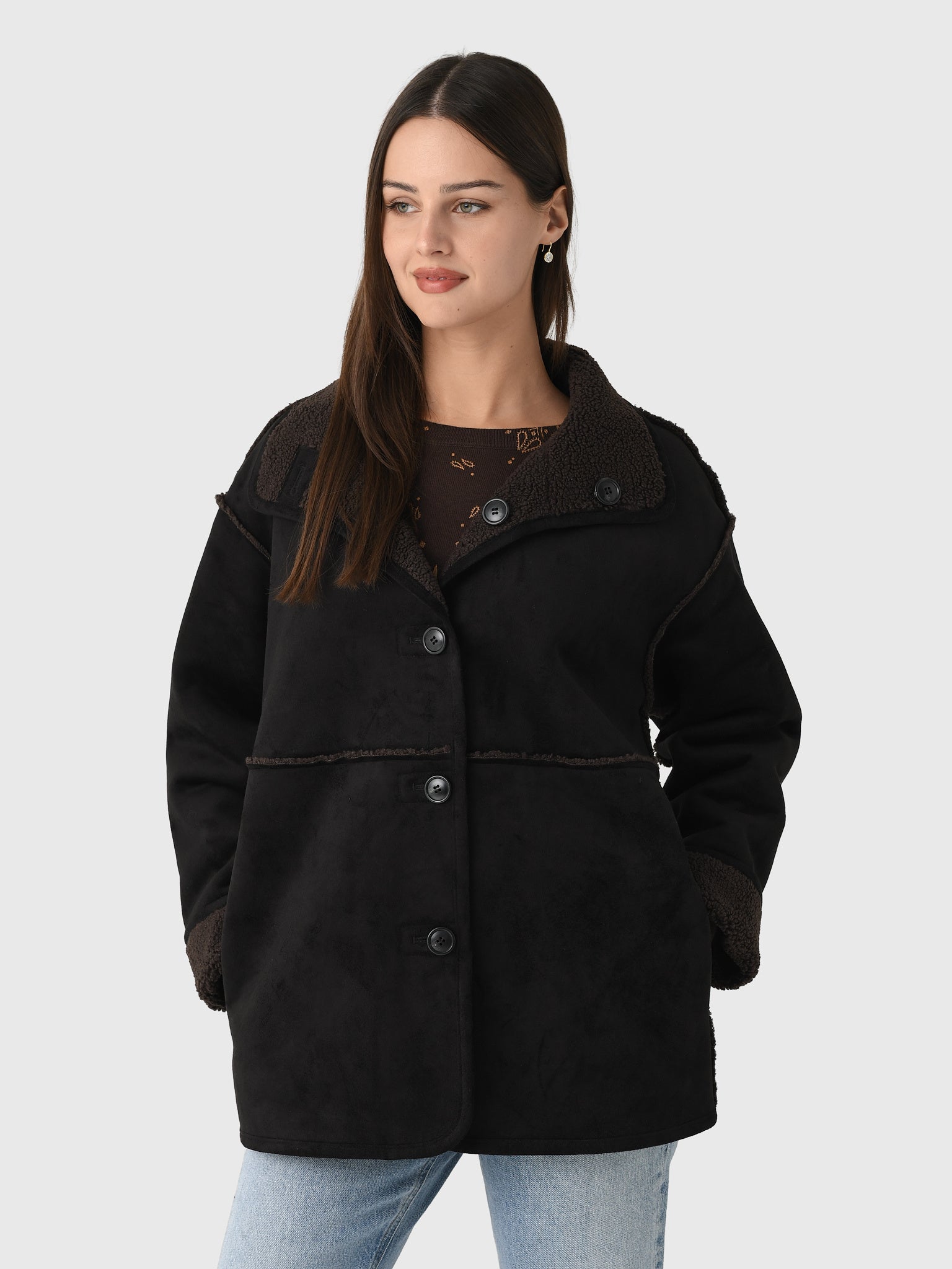 Velvet Women's Shona Sherpa Reversible Jacket – Saint Bernard