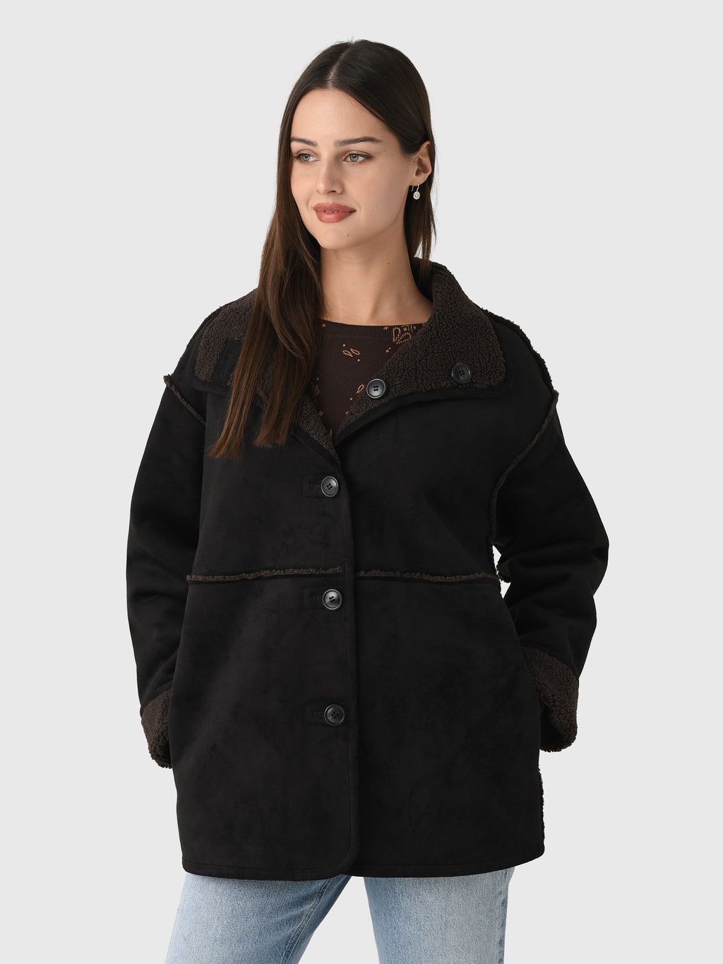 Velvet Women's Shona Sherpa Reversible Jacket - Saint Bernard