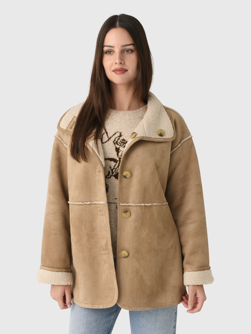 Velvet Women's Shona Sherpa Reversible Jacket - Saint Bernard