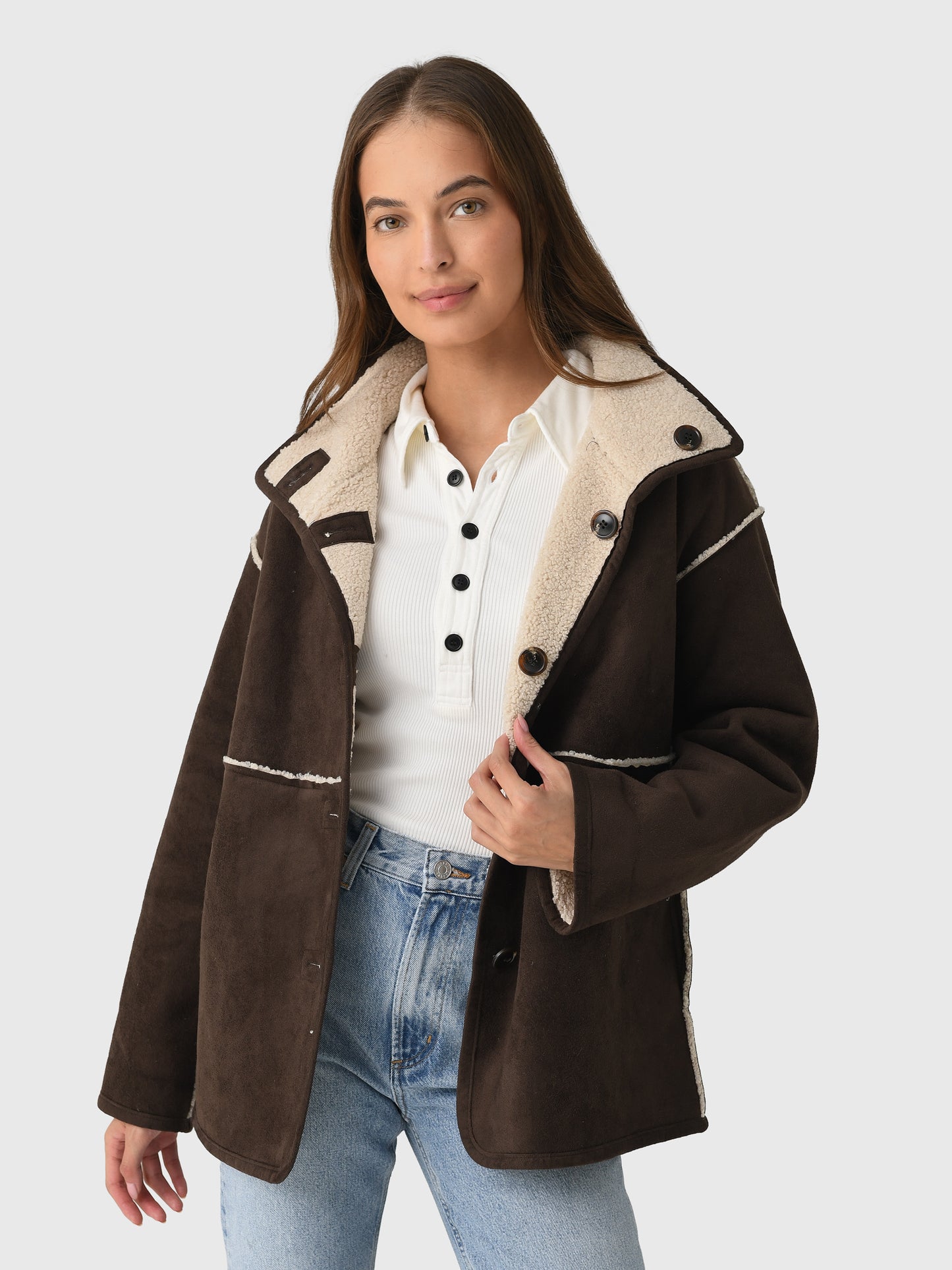 Velvet Women's Shona Sherpa Reversible Jacket - Saint Bernard