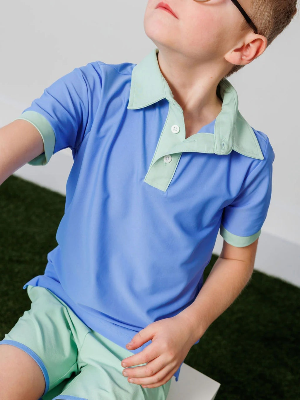 Courtside Kids Boys' Ace Polo Shirt - Saint Bernard