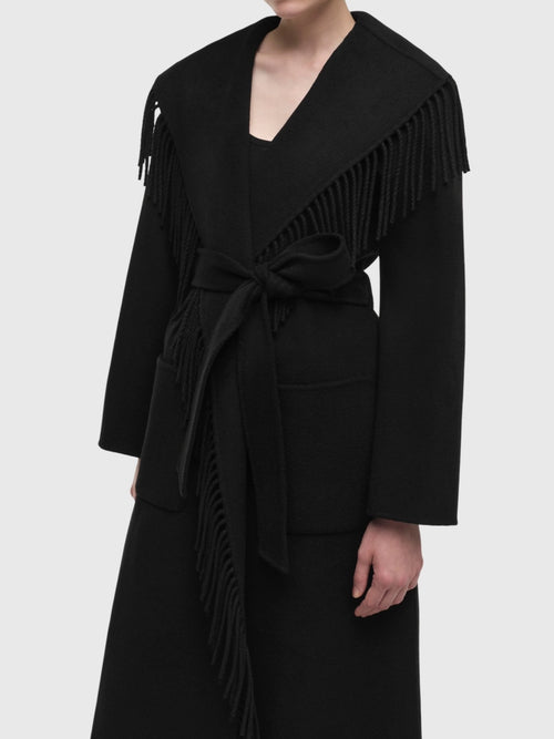 Simkhai Women's Carrie Fringe Robe Coat
