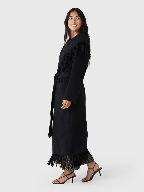 Simkhai Women's Carrie Fringe Robe Coat