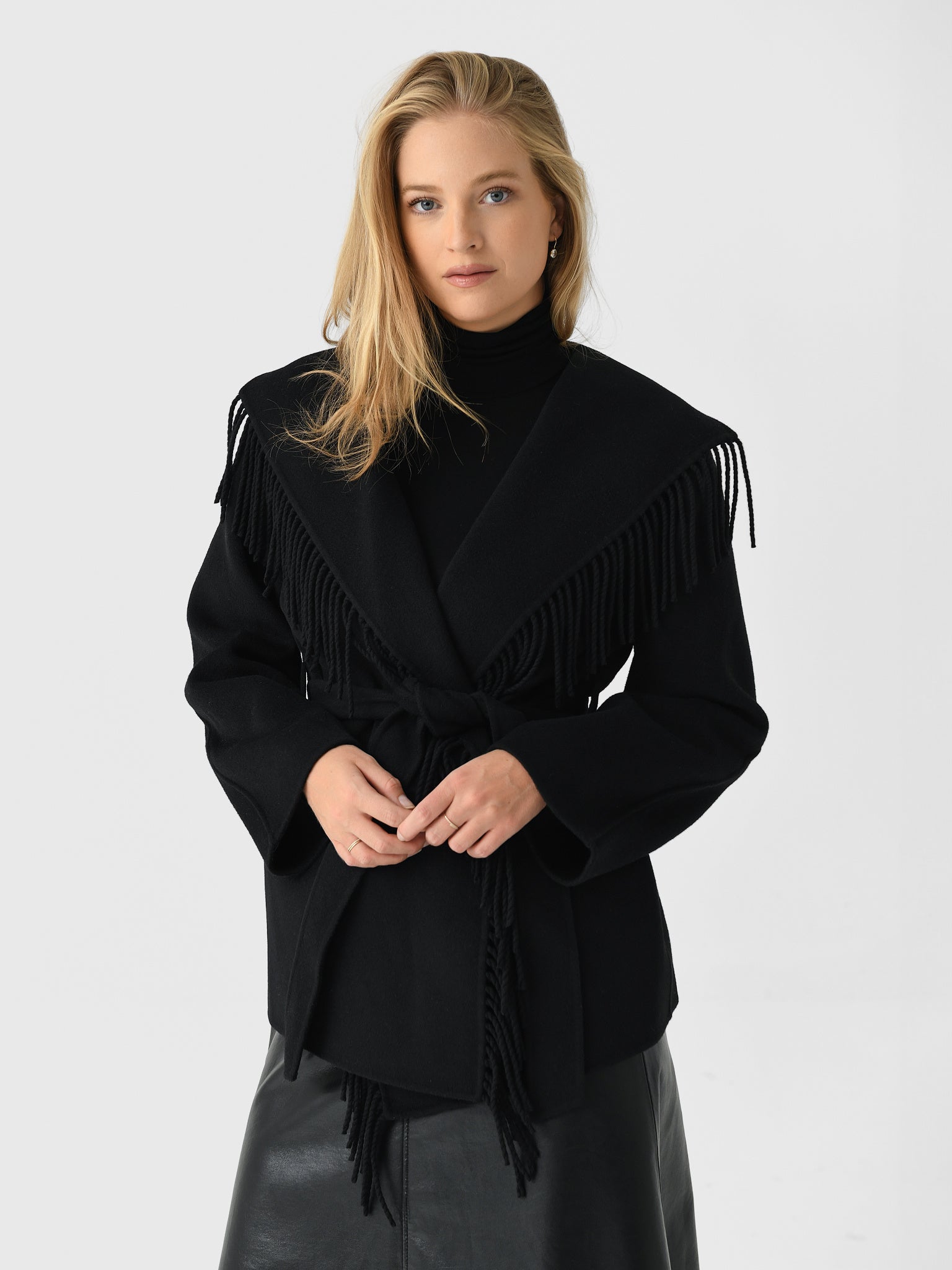 Simkhai Women's Rowen Fringe Jacket - Saint Bernard