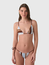 SIR. Women's Marais String Triangle Bikini Top - Saint Bernard