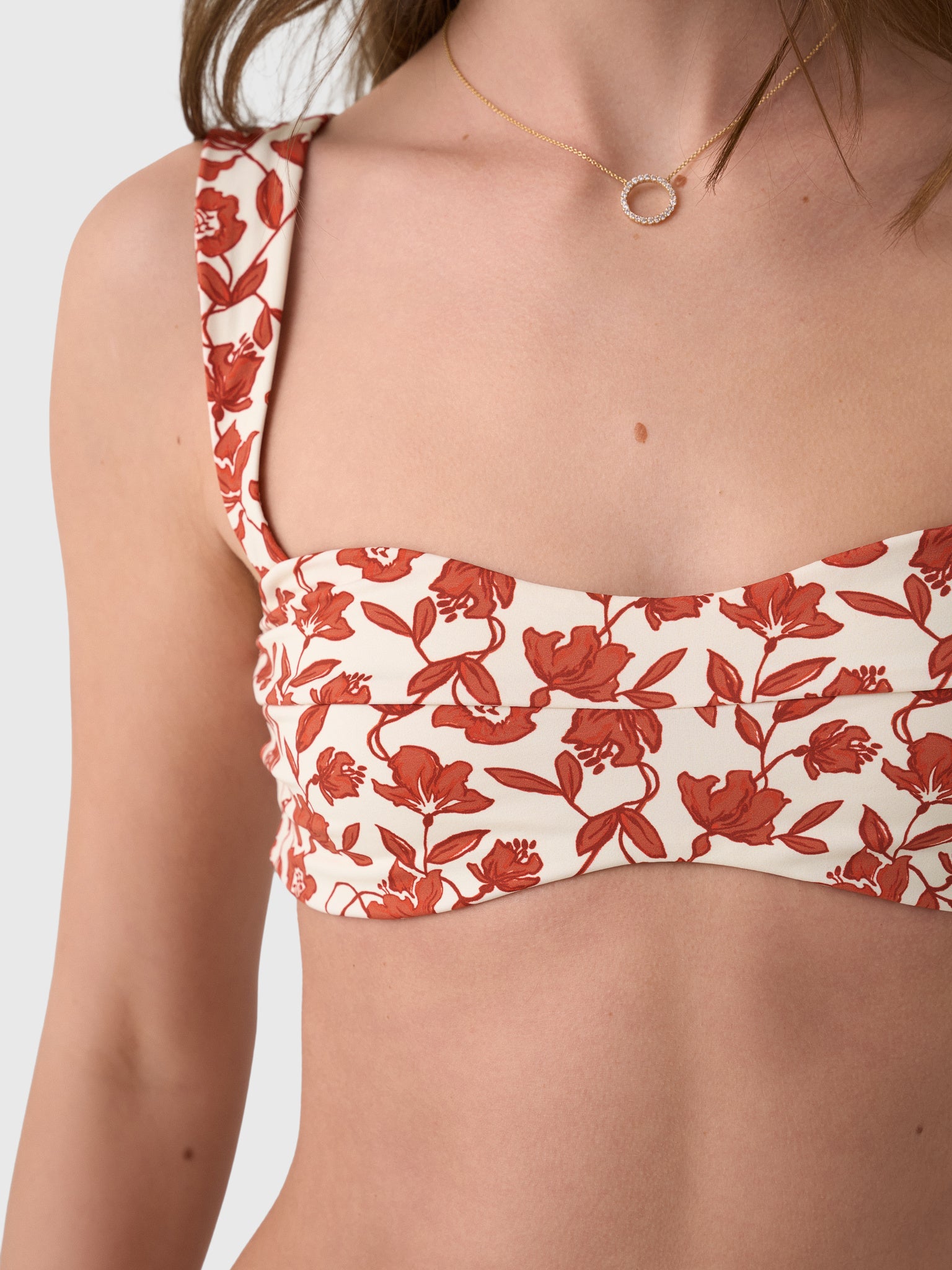 SIR. Women's Chloe Shaped Bandeau Bikini Top - Saint Bernard