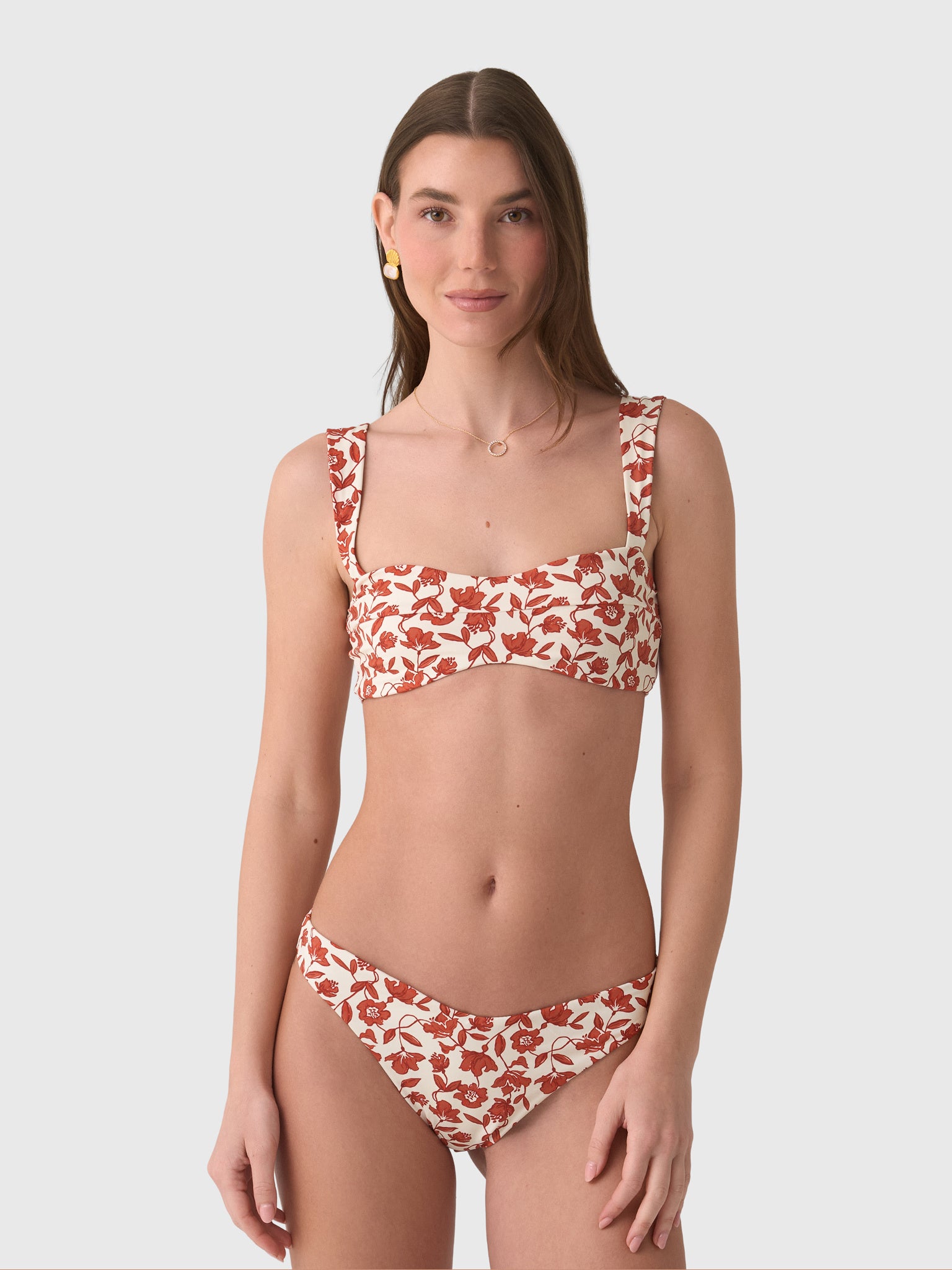 SIR. Women's Chloe Shaped Bandeau Bikini Top - Saint Bernard