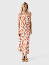 SIR. Women's Chloe One Shoulder Midi Dress - Saint Bernard