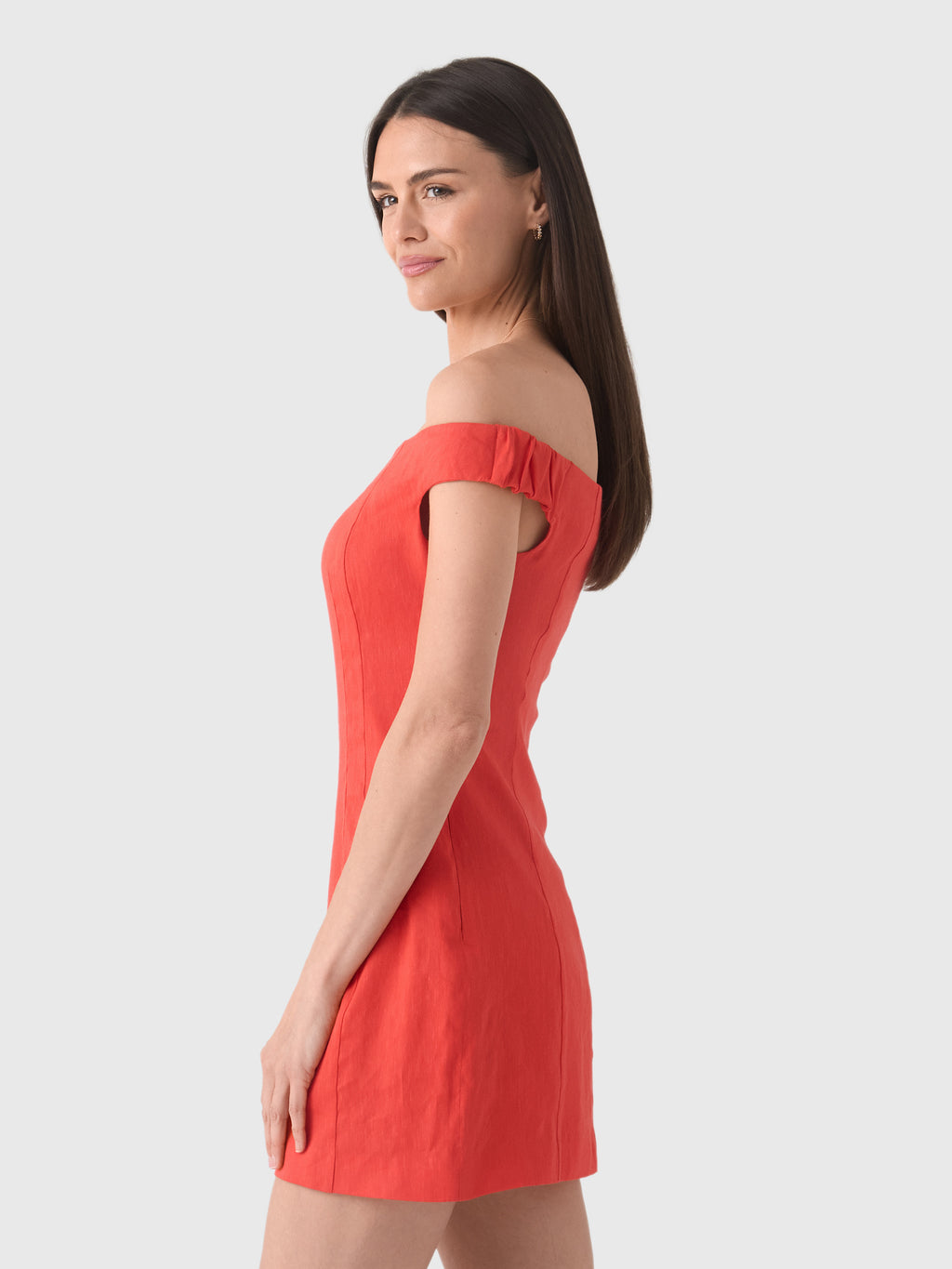 SIR. Women's Elodie Off Shoulder Mini Dress - Saint Bernard