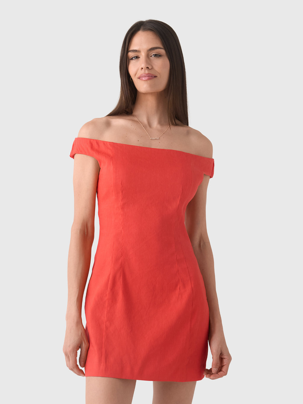 SIR. Women's Elodie Off Shoulder Mini Dress - Saint Bernard
