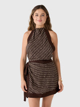 SIR. Women's Astrid Open Back Mini Dress - Saint Bernard