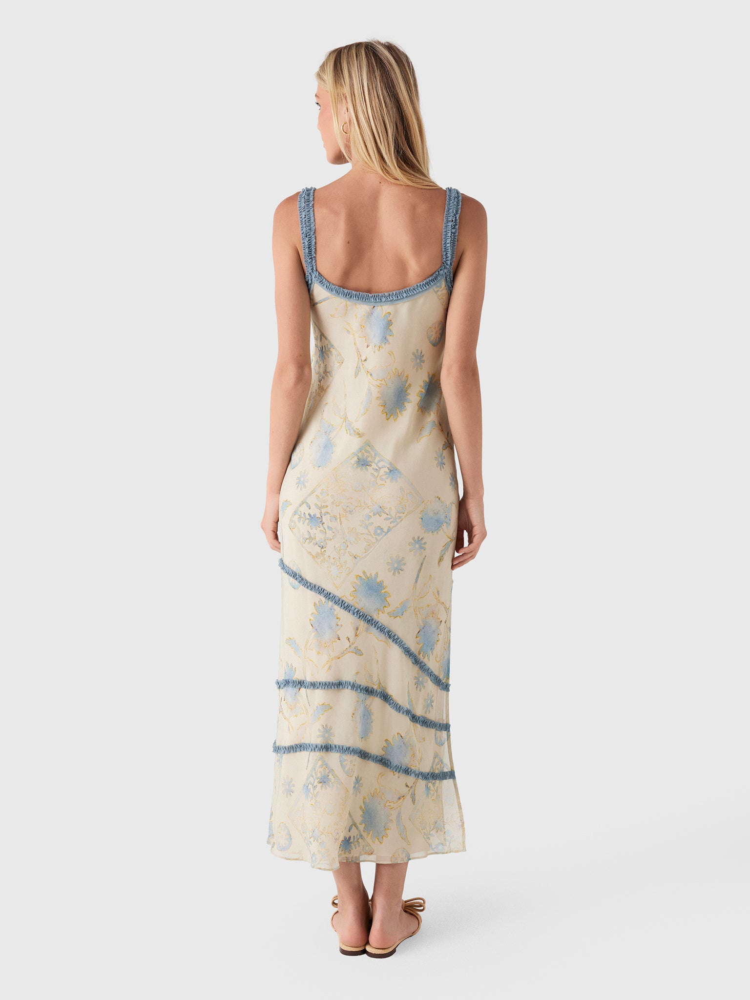 SIR. Women's Cecile Ruffle Slip Dress - Saint Bernard