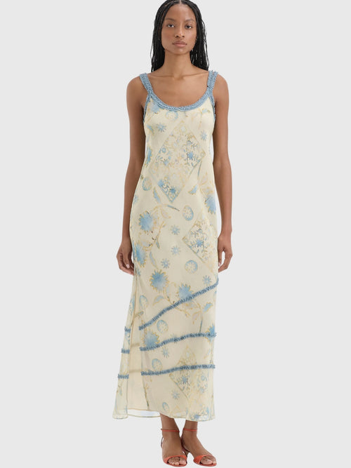 SIR. Women's Cecile Ruffle Slip Dress