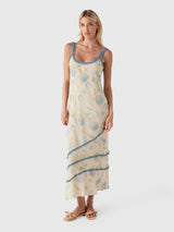 SIR. Women's Cecile Ruffle Slip Dress - Saint Bernard
