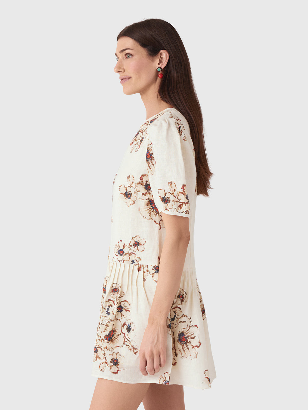 SIR. Women's Freja Puff Sleeve Mini Dress - Saint Bernard