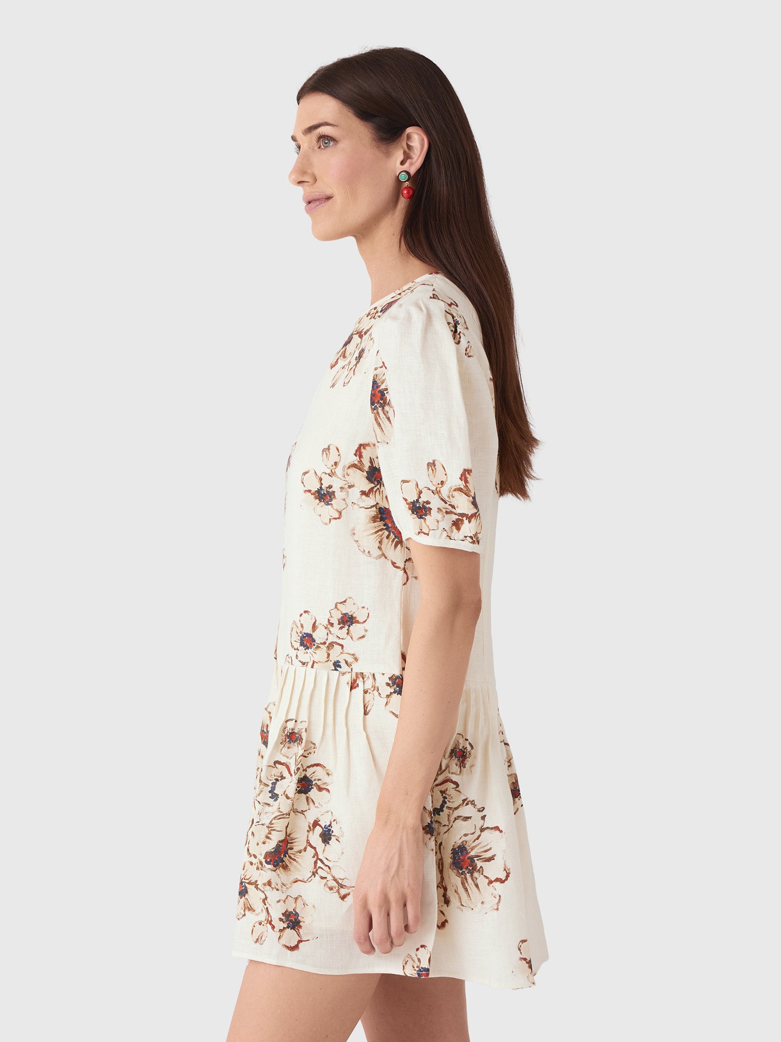 SIR. Women's Freja Puff Sleeve Mini Dress - Saint Bernard