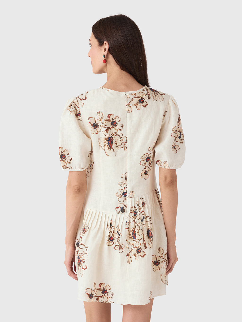 SIR. Women's Freja Puff Sleeve Mini Dress - Saint Bernard