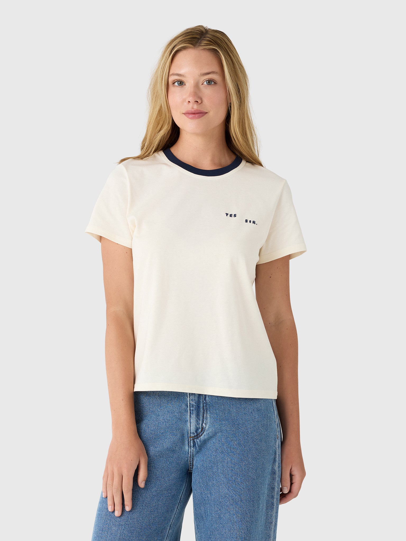 SIR. Women's Yes Sir Crew Neck Tee