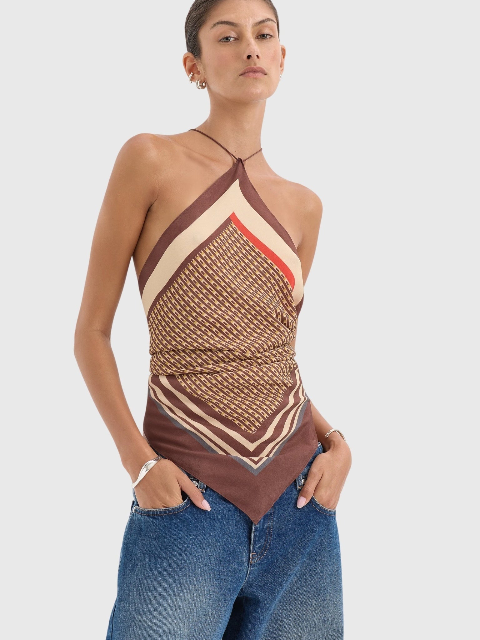 SIR. Women's Cooper Scarf Top