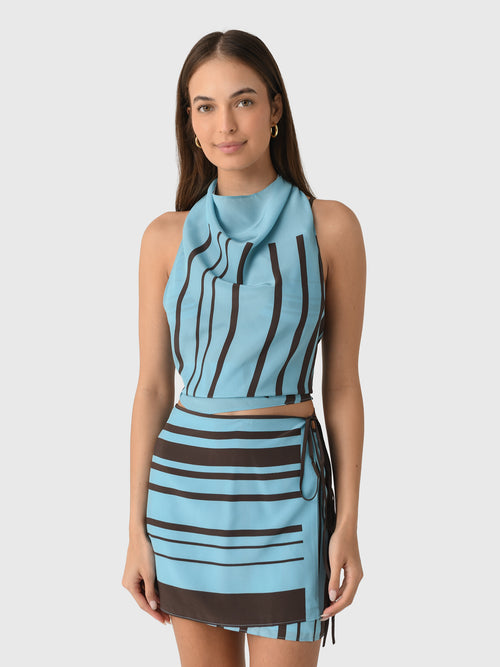 SIR. Women's Rioja Halter Scarf Top