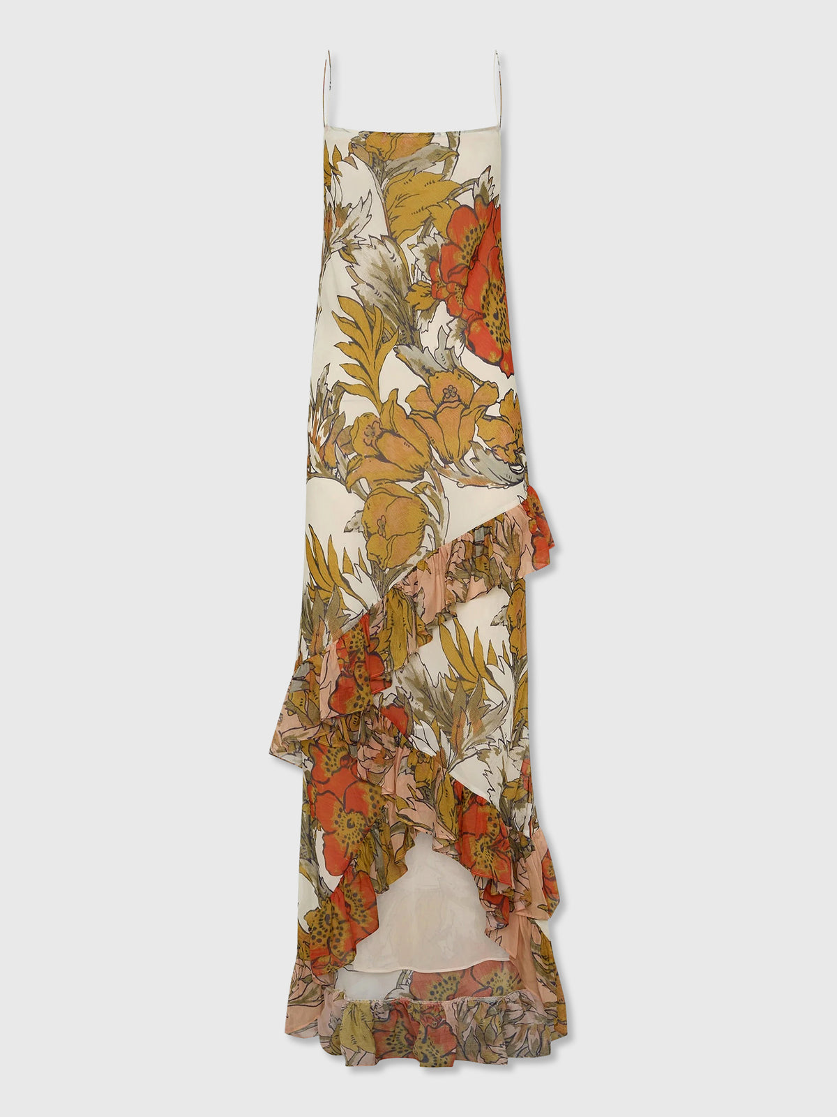 SIR. Women's Estella Ruffle Maxi Dress - Saint Bernard