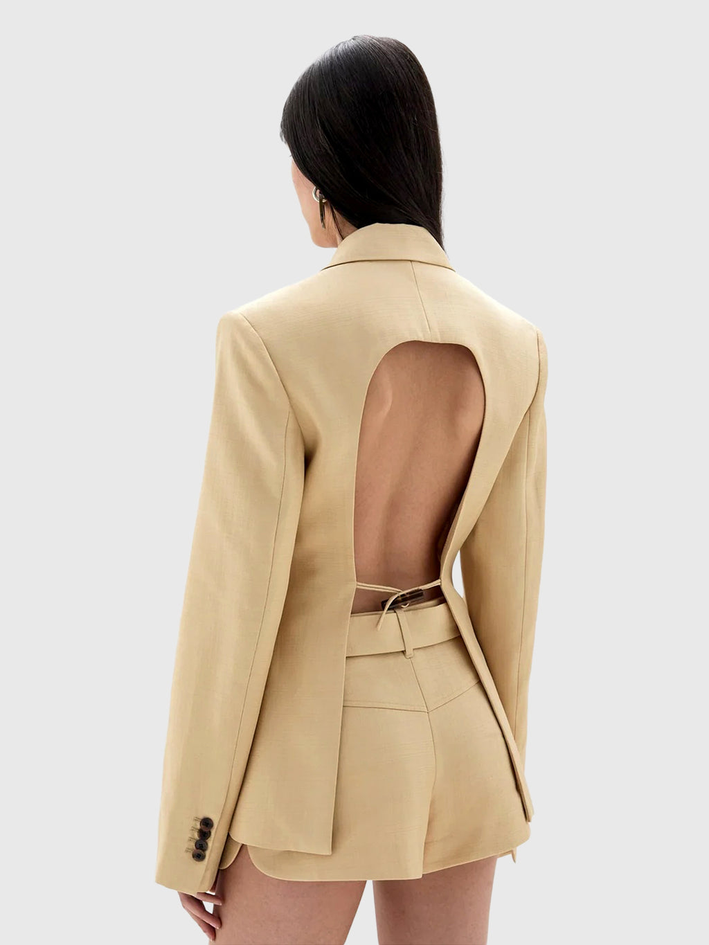 SIR. Women's Bronte Open Back Blazer - Saint Bernard