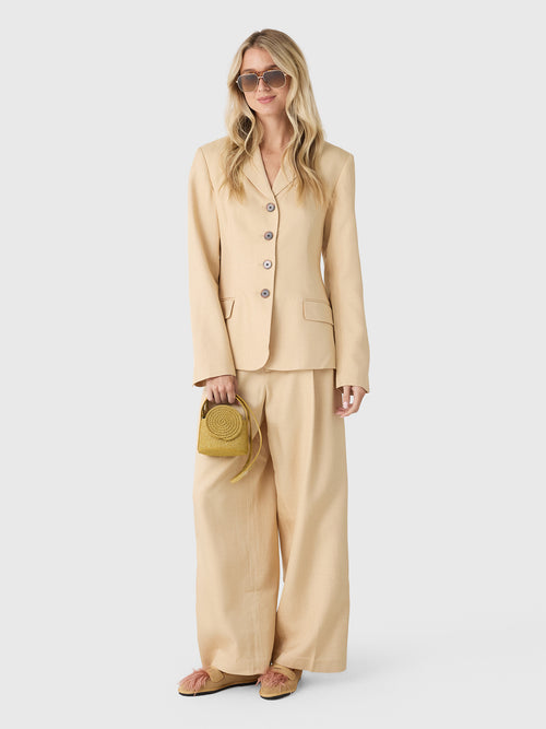 SIR. Women's Bronte Open Back Blazer - Saint Bernard
