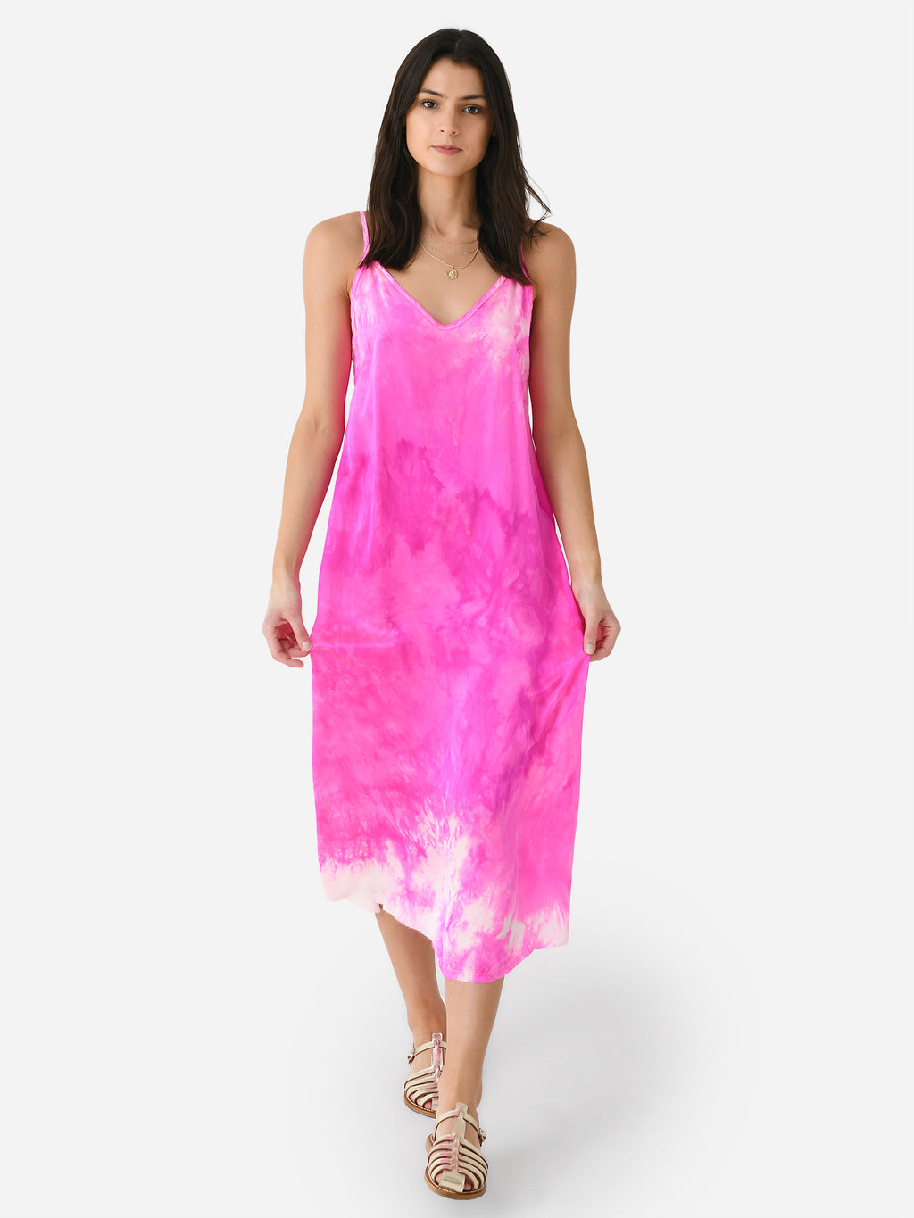 LoveTanJane Women's Silk Slip Dress - Saint Bernard
