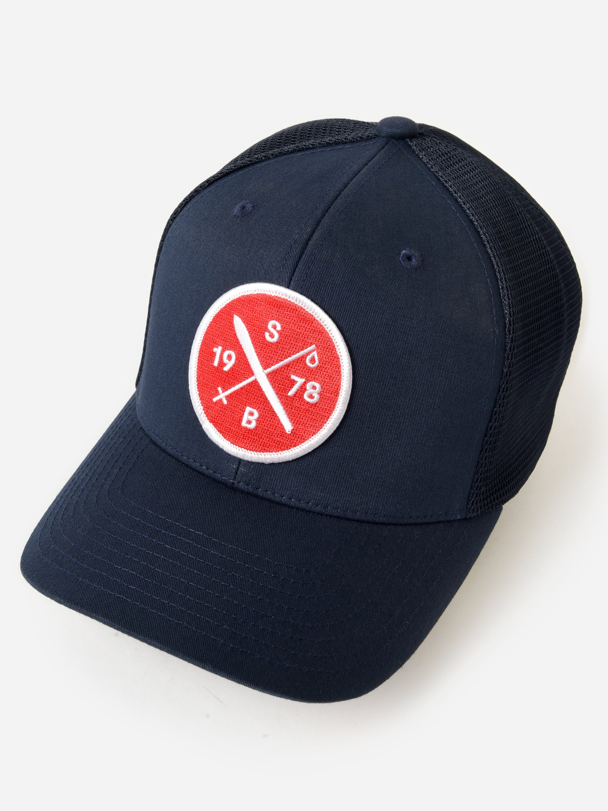 Saint Bernard Ski Cross Logo Trucker Hat - Saint Bernard