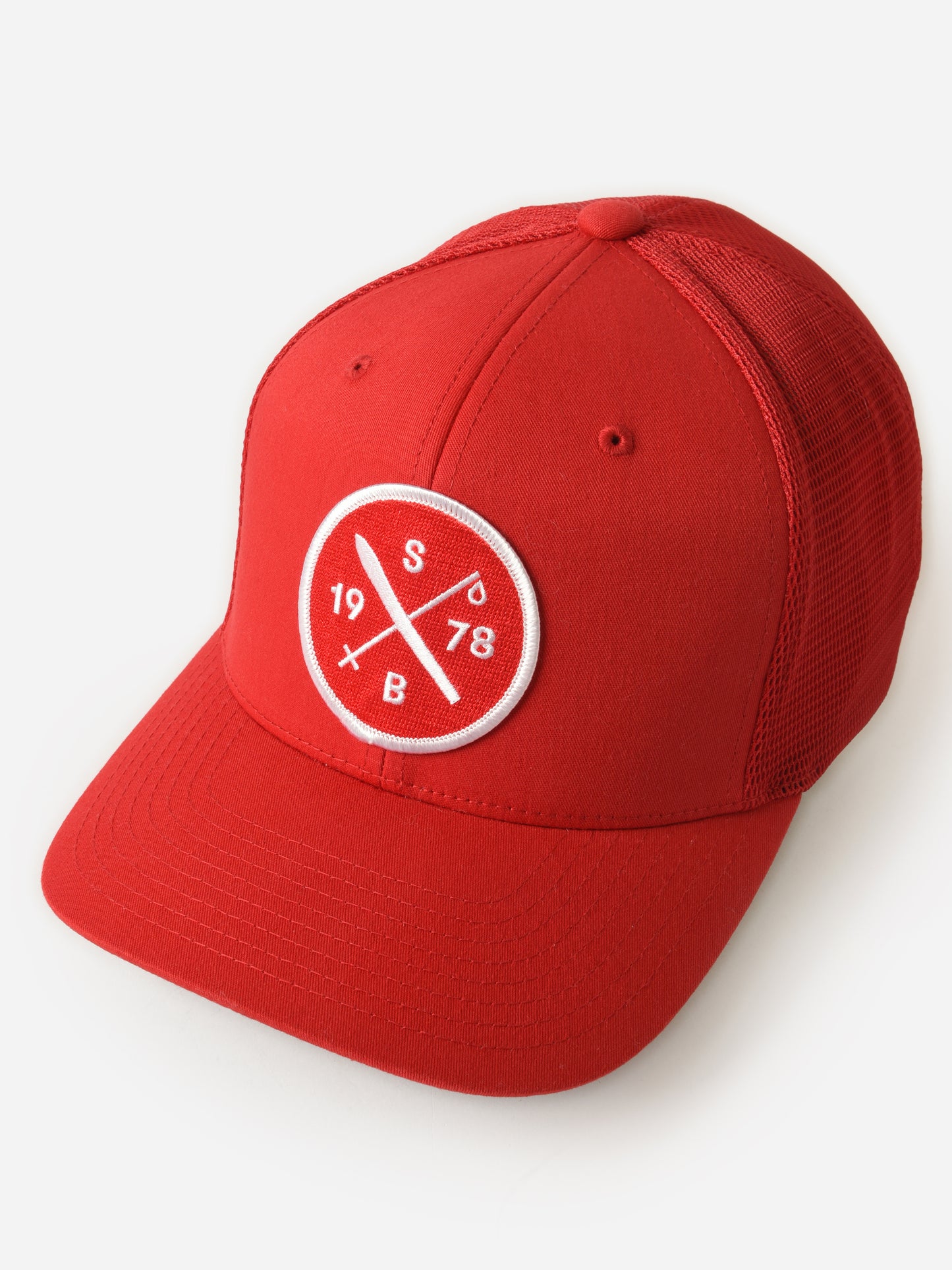 Saint Bernard Ski Cross Logo Trucker Hat - Saint Bernard