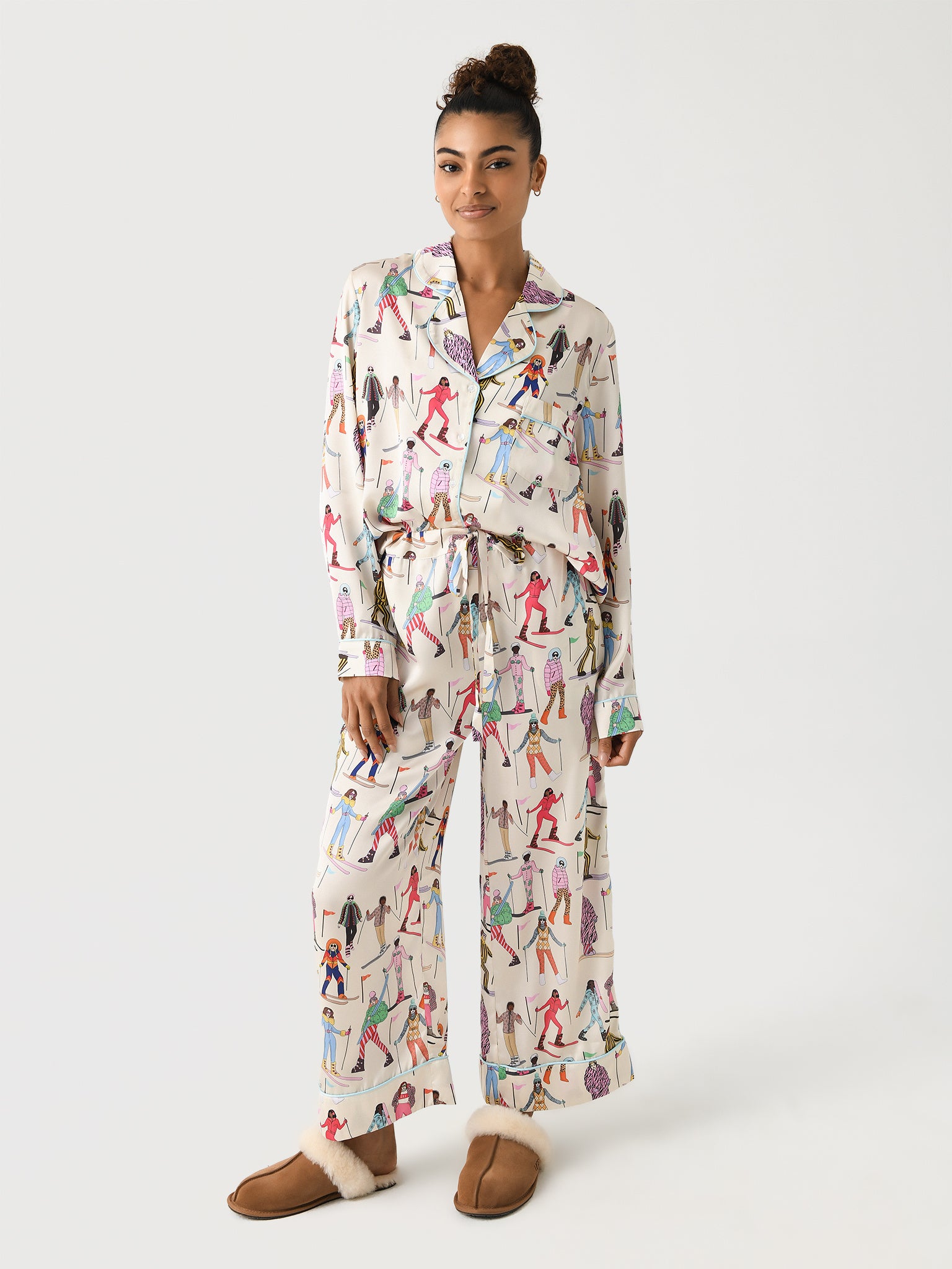 Karen Mabon Women's Skiers Pajama Set - Saint Bernard