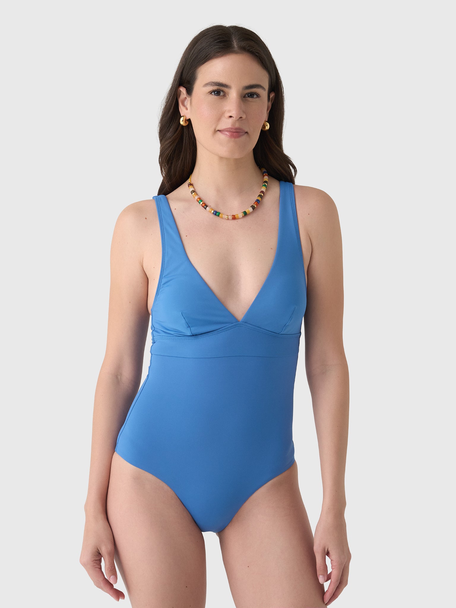 Sea Level Women's Essentials Edit Longline Tie Back One-Piece Swimsuit - Saint Bernard