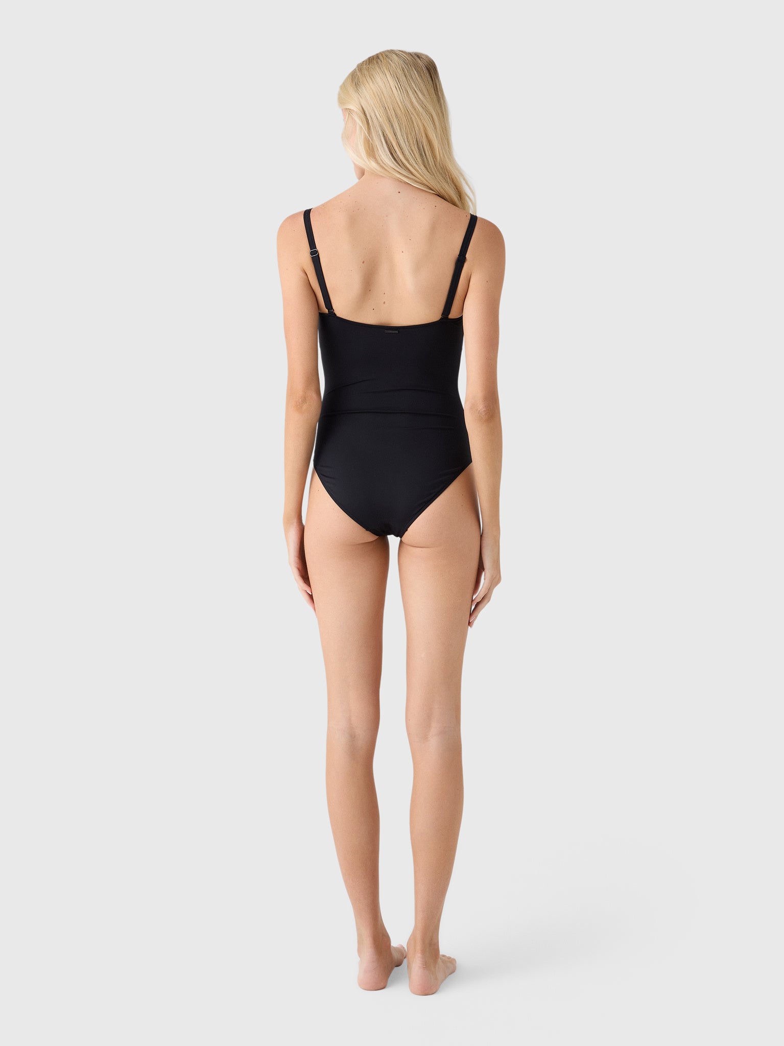 Sea Level Women's Scallop Square Neck Bralette One-Piece Swimsuit - Saint Bernard