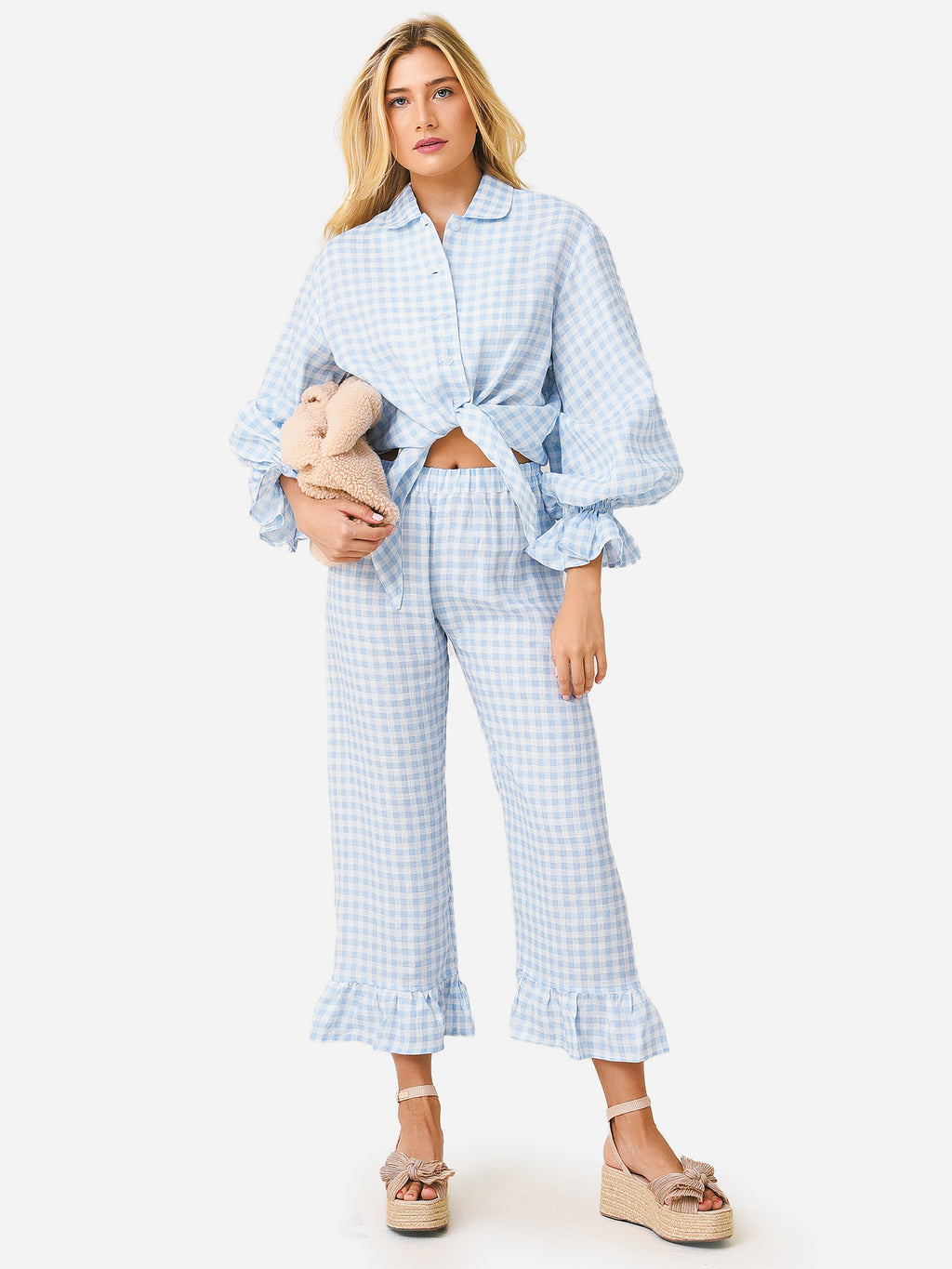 Sleeper Women's Rumba Linen Lounge Set - Saint Bernard